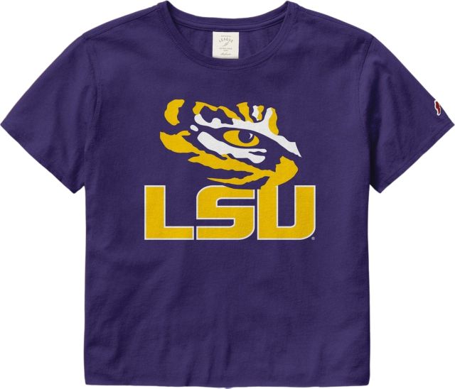 LSU Tigers Women's Crop Short Sleeve T-Shirt