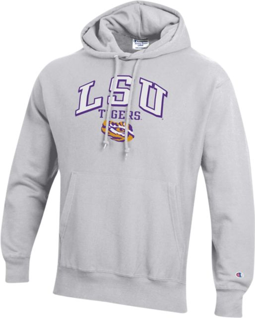 LSU Tigers Reverse Weave Hooded Sweatshirt