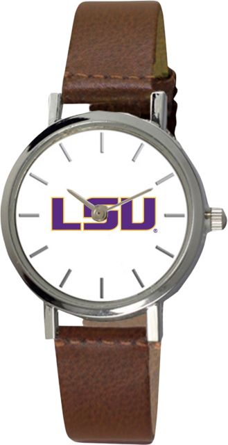 LSU Tigers 28 mm Ladies Leather Watch