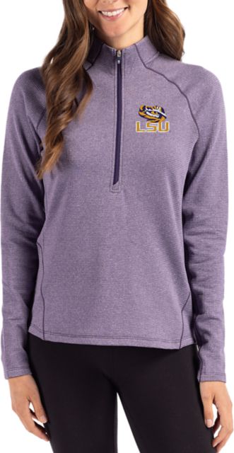LSU Tigers Cutter & Buck Women's Peshastin Fleece Half-Zip Pullover