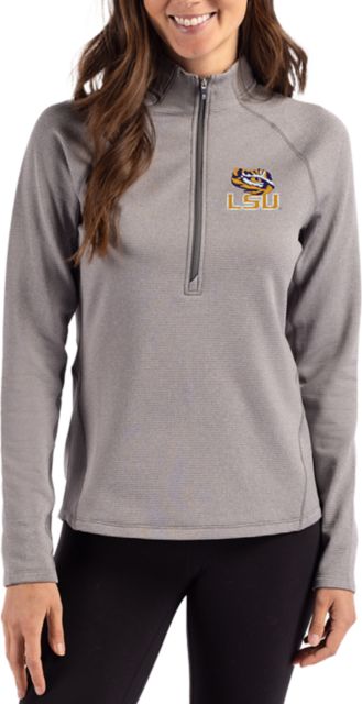 LSU Tigers Cutter & Buck Women's Peshastin Fleece Half-Zip Pullover