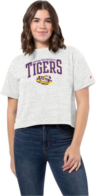 LSU Tigers Women's Crop Short Sleeve T-Shirt