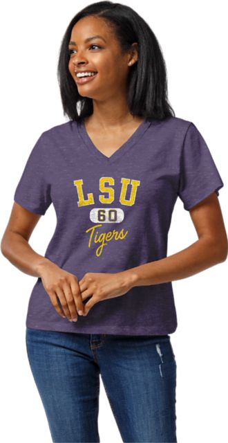 LSU Tigers League Women's Intramural V-Neck Short Sleeve T-Shirt