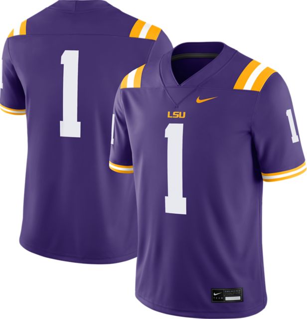 LSU Tigers Nike Football #1 Replica Jersey