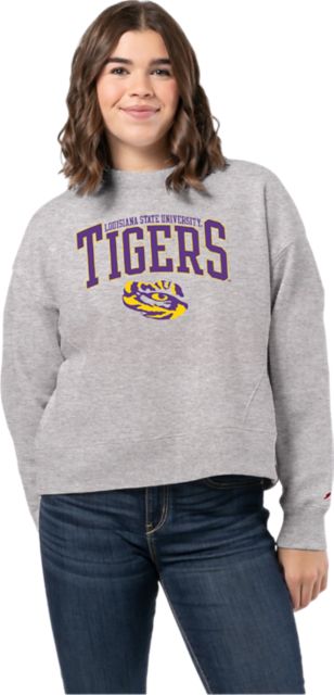 LSU Tigers Women's Boxy Crewneck Sweatshirt