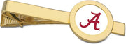 Alabama Crimson Tide CSI Gold Tie Bar With Colored Medallion - ONLINE ONLY