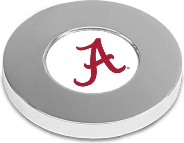 Alabama Crimson Tide CSI Silver Paperweight (Gift Boxed) With Colored Medallion - ONLINE ONLY