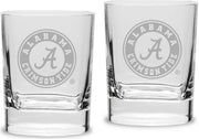 Set of 2 Luigi Bormioli Rounded Square Double Old Fashion Glass - 11.75 oz- ONLINE ONLY