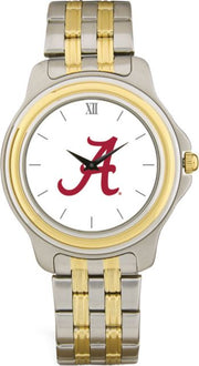 Alabama Crimson Tide CSI Men's Two-Toned Wristwatch With Colored Medallion - ONLINE ONLY