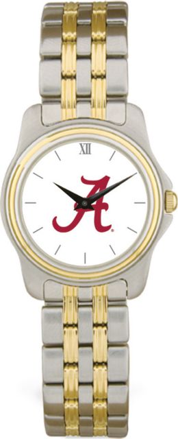 Alabama Crimson Tide CSI Women's Two Tone Wristwatch With Colored Medallion - ONLINE ONLY