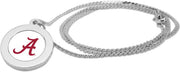Alabama Crimson Tide CSI Silver Pendant Necklace With Colored Medallion - ONLINE ONLY