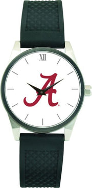 Alabama Crimson Tide CSI Men's Wristwatch (Gift Boxed) With Black Silicone Strap And Color Medallion. - ONLINE ONLY