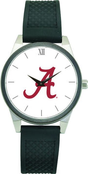 Alabama Crimson Tide CSI Women's Wristwatch (Gift Boxed) With Black Silicone Strap And Color Medallion. - ONLINE ONLY