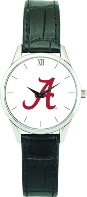 Alabama Crimson Tide CSI Women's Stainless Steel Wristwatch (Gift Boxed) With Color Medallion - ONLINE ONLY