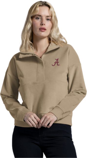 Alabama Crimson Tide Women's Stretch Corded 1/2 Zip