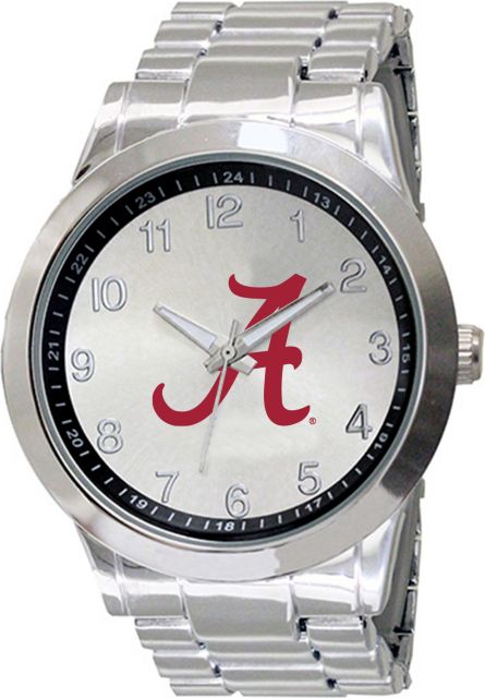 Alabama Crimson Tide 44mm Men's Stainless Steel Watch