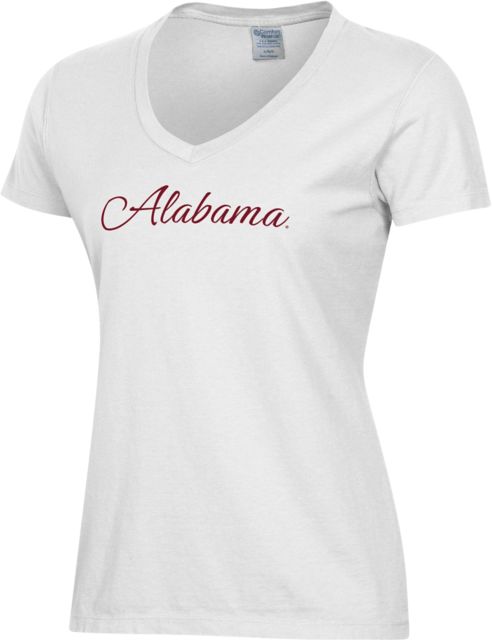 Alabama Crimson Tide Women's V-Neck Short Sleeve T-Shirt