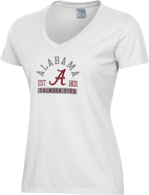 Alabama Crimson Tide Women's V-Neck Short Sleeve T-Shirt