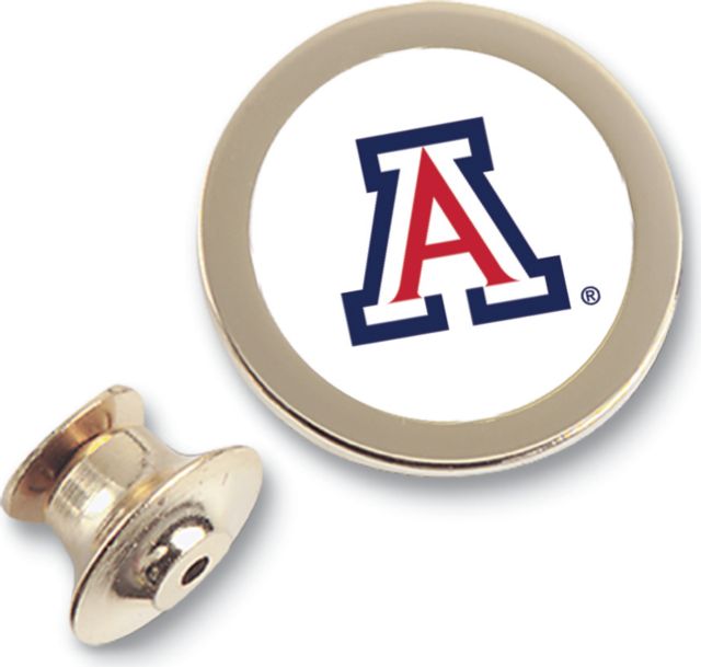 Arizona Wildcats CSI Gold Lapel Pin With Colored Medallion - ONLINE ONLY
