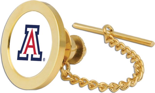 Arizona Wildcats CSI Goldtie Tack/Lapel Pin Gift Boxed With Colored Medallion - ONLINE ONLY