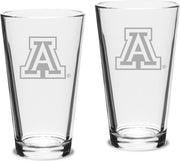 Set of 2 Crystal Mixing Glasses - 16 oz- ONLINE ONLY