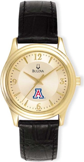 Bulova Ladies' Gold and Leather Watch - ONLINE ONLY
