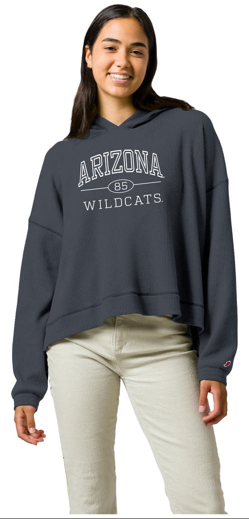 Arizona Wildcats Women's Waffle Oversized Hooded Sweatshirt