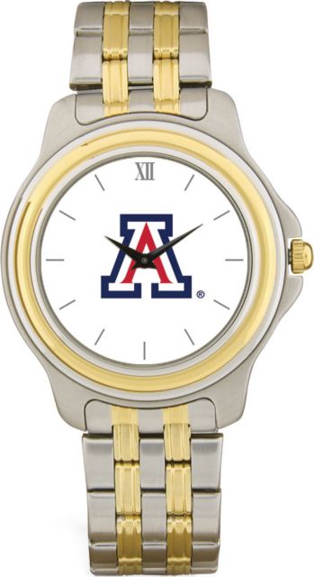 Arizona Wildcats CSI Men's Two-Toned Wristwatch With Colored Medallion - ONLINE ONLY