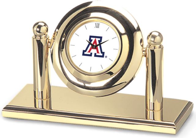 Arizona Wildcats CSI Arcade Desk Clock With Colored Medallion - ONLINE ONLY