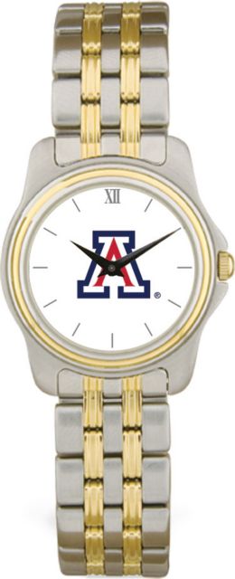 Arizona Wildcats CSI Women's Two Tone Wristwatch With Colored Medallion - ONLINE ONLY