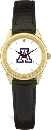 Arizona Wildcats CSI Women's Black Leather Watch(Gift Boxed) With Colored Medallion - ONLINE ONLY