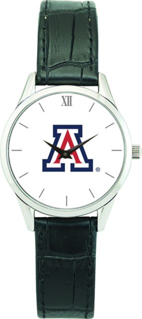 Arizona Wildcats CSI Women's Stainless Steel Wristwatch (Gift Boxed) With Color Medallion - ONLINE ONLY