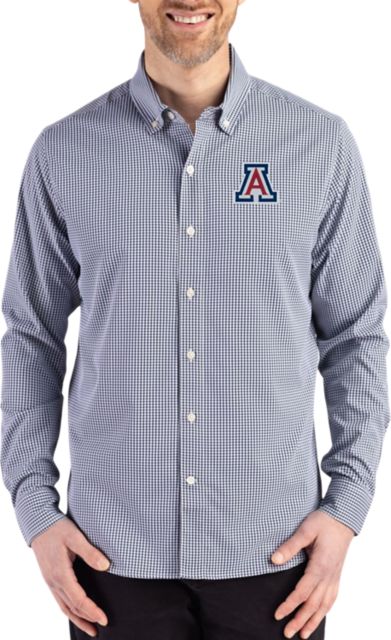 Arizona Wildcats Gingham Long Sleeve Dress Shirt