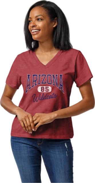 Arizona Wildcats Women's V-Neck Short Sleeve T-Shirt
