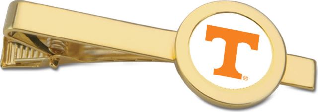 Tennessee Volunteers CSI Gold Tie Bar With Colored Medallion - ONLINE ONLY