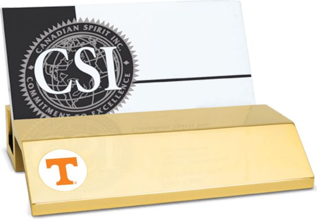Tennessee Volunteers CSI Gold Card Holder With Colored Medallion - ONLINE ONLY
