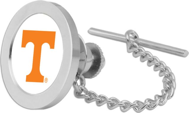 Tennessee Volunteers CSI Silver Tie Tack/Lapel Pin Gift Boxed With Colored Medallion - ONLINE ONLY