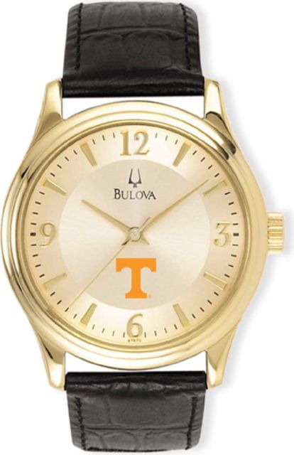 Bulova Men's Gold and Leather Watch - ONLINE ONLY
