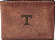 Fossil Leather Derrick Front Pocket Bifold - Brown - ONLINE ONLY