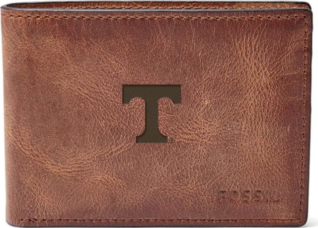 Fossil Leather Derrick Front Pocket Bifold - Brown - ONLINE ONLY