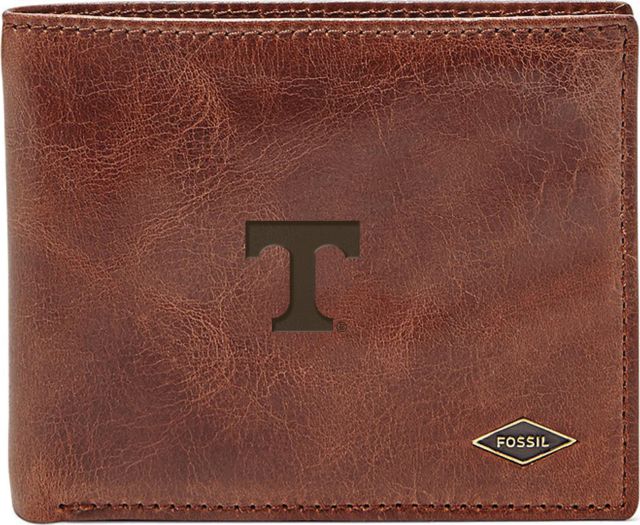 Fossil Leather Ryan RFID Flip ID Bifold - Dark Brown - ONLINE ONLY