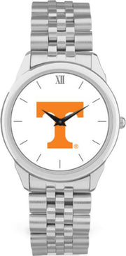 Tennessee Volunteers CSI Men's Silver Rolled Link Wristwatch (Gift Box) With Colored Medallion - ONLINE ONLY