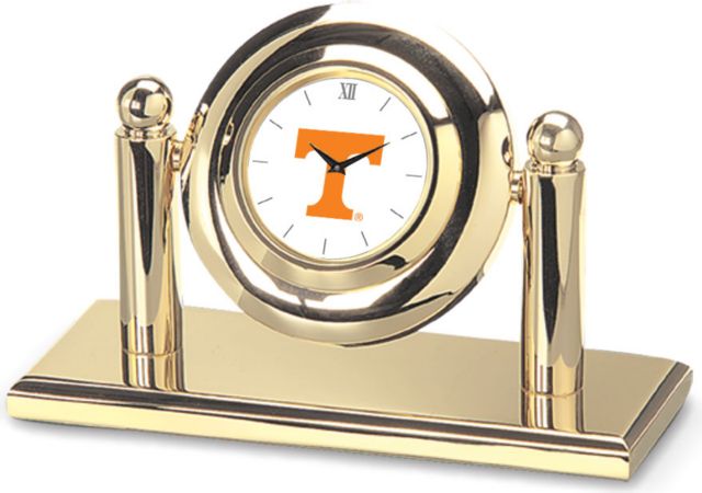Tennessee Volunteers CSI Arcade Desk Clock With Colored Medallion - ONLINE ONLY
