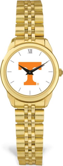 Tennessee Volunteers CSI Women's Gold Rolled Link Watch (Gift Box) With Colored Medallion - ONLINE ONLY