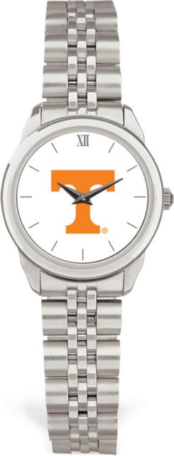 Tennessee Volunteers CSI Women's Silver Rolled Link Watch (Gift Boxed) With Colored Medallion - ONLINE ONLY