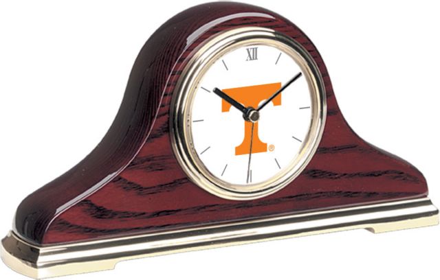 Tennessee Volunteers CSI Mantle Clock With Colored Medallion - ONLINE ONLY