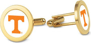 Tennessee Volunteers CSI Gold Cufflinks (Gift Boxed) With Colored Medallion - ONLINE ONLY