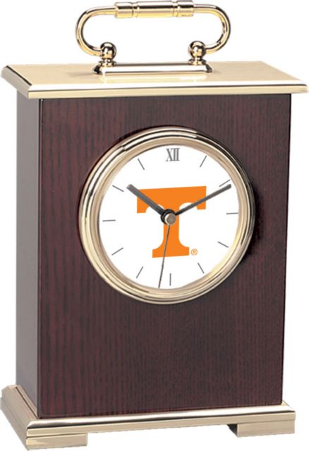 Tennessee Volunteers CSI Le Grande Carriage Clock With Colored Medallion - ONLINE ONLY