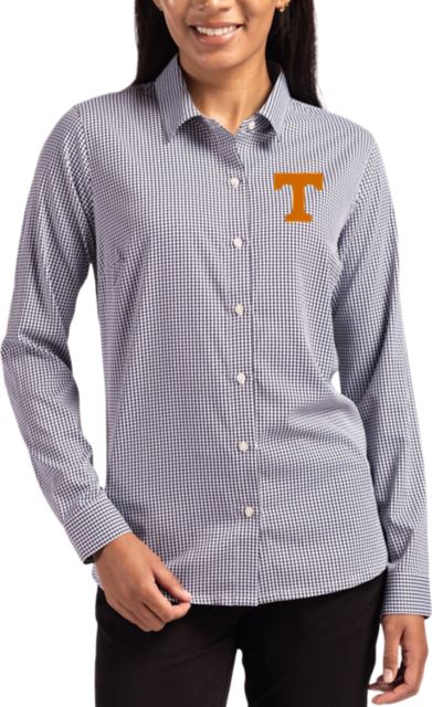 Tennessee Volunteers Women's Gingham Long Sleeve Dress Shirt