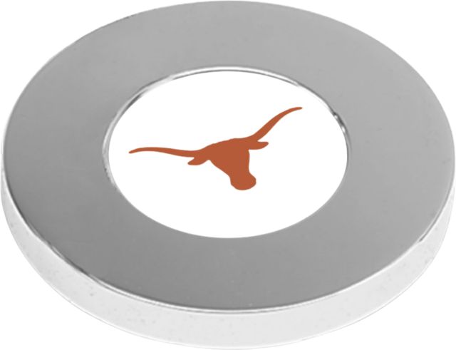Texas Longhorns CSI Silver Paperweight (Gift Boxed) with Colored Medallion - ONLINE ONLY